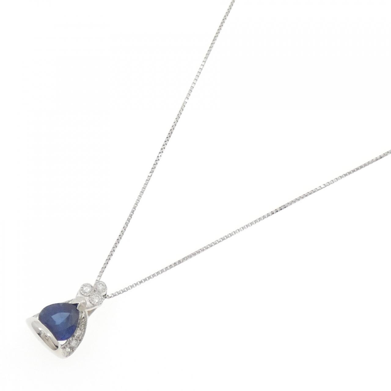 Authentic PT900/PT850 Sapphire Necklace 1.94CT #270-004-157-8909