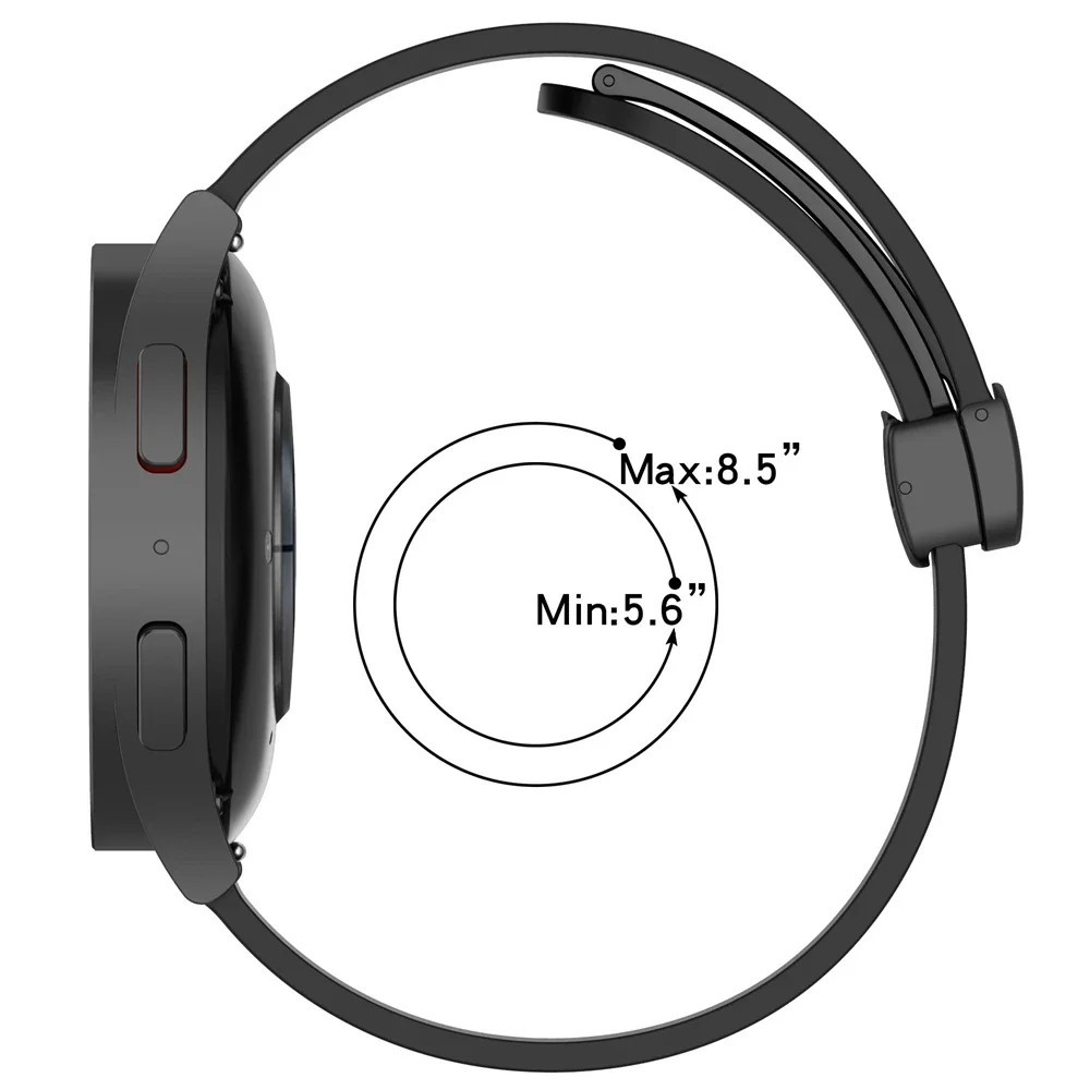 Correa de silicona 20/22mm para reloj – Banda repuesto smartwatch,