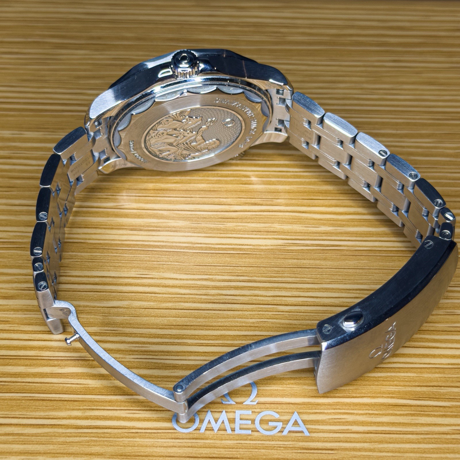 Omega Seamaster Diver 300M 210.30.42.20.03.003 42mm Summer Blue Dial Box & Paper