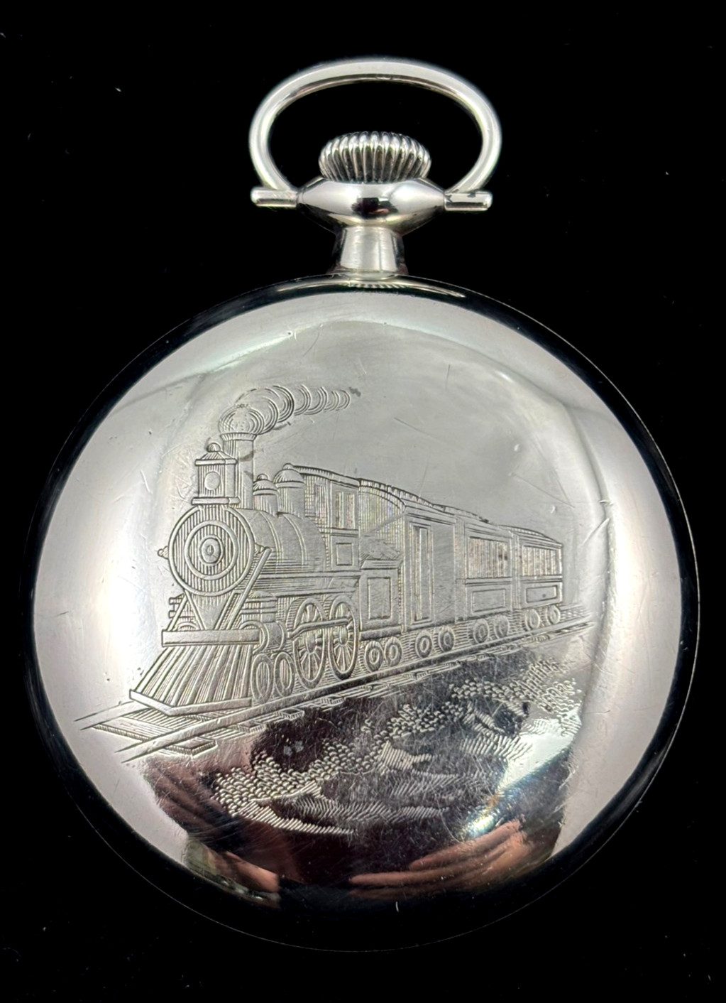 Hamilton 18s 17 J 926 Railroad 118 Train Engraved Fine Condition