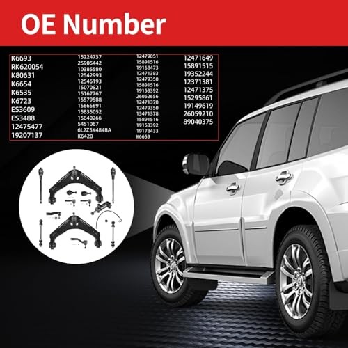 Front Upper Control Arm w/Ball Fit for 13PCS Front Upper Suspension Kit