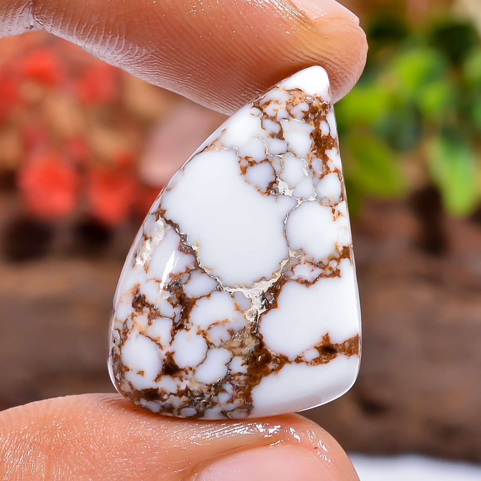 Wild Horse Jasper Fancy 26Ct 26X18X6mm Natural Loose Gemstone Gift Cabochon