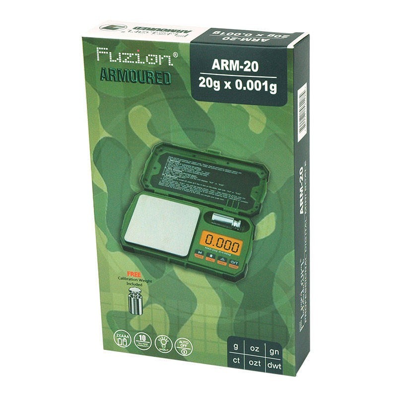 FUZION ARMOURED ARM-20 – 20g x 0.001g Professional Digital Mini Scale