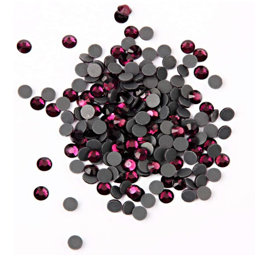 Hot-Fix Rhinestone 1440pcs Flatback Iron-On Beads Charming Amethyst ss10 3mm