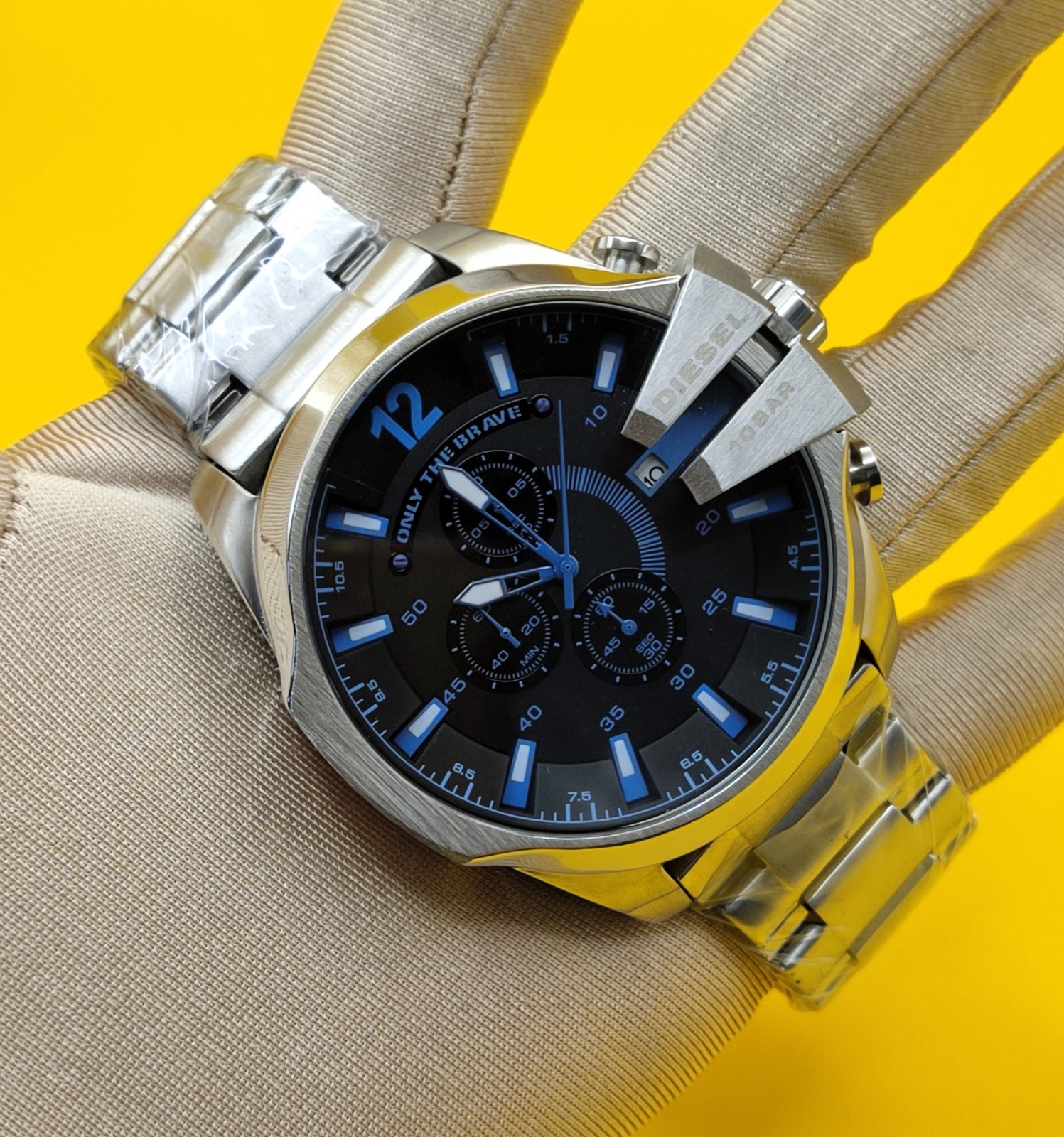 Premium Diesel Only The Brave 10 Bar Black Dial Refurbished Men’s Wrist Watch