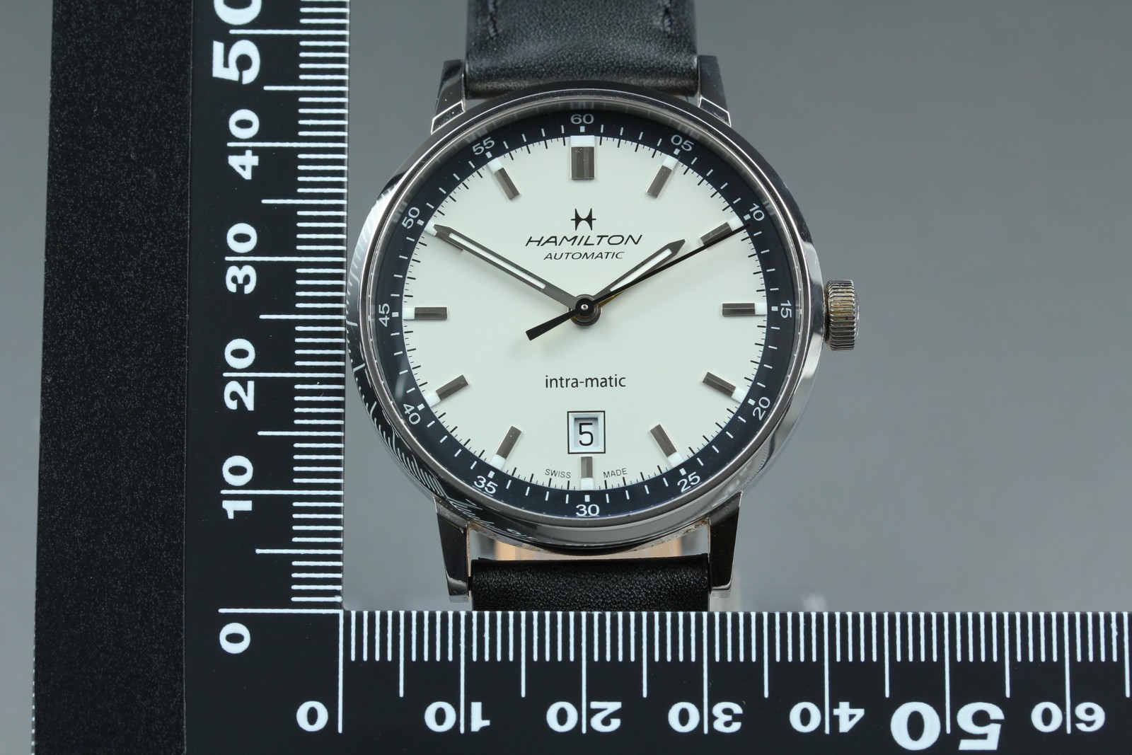 [Box, Paper] HAMILTON American Classic Intra-Matic Auto Date H384250 Men’s Watch