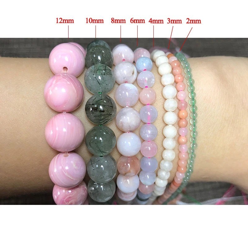Series I lot natural gemstone spacer loose beads 4mm 6mm 8mm 10mm 12mm stone DIY