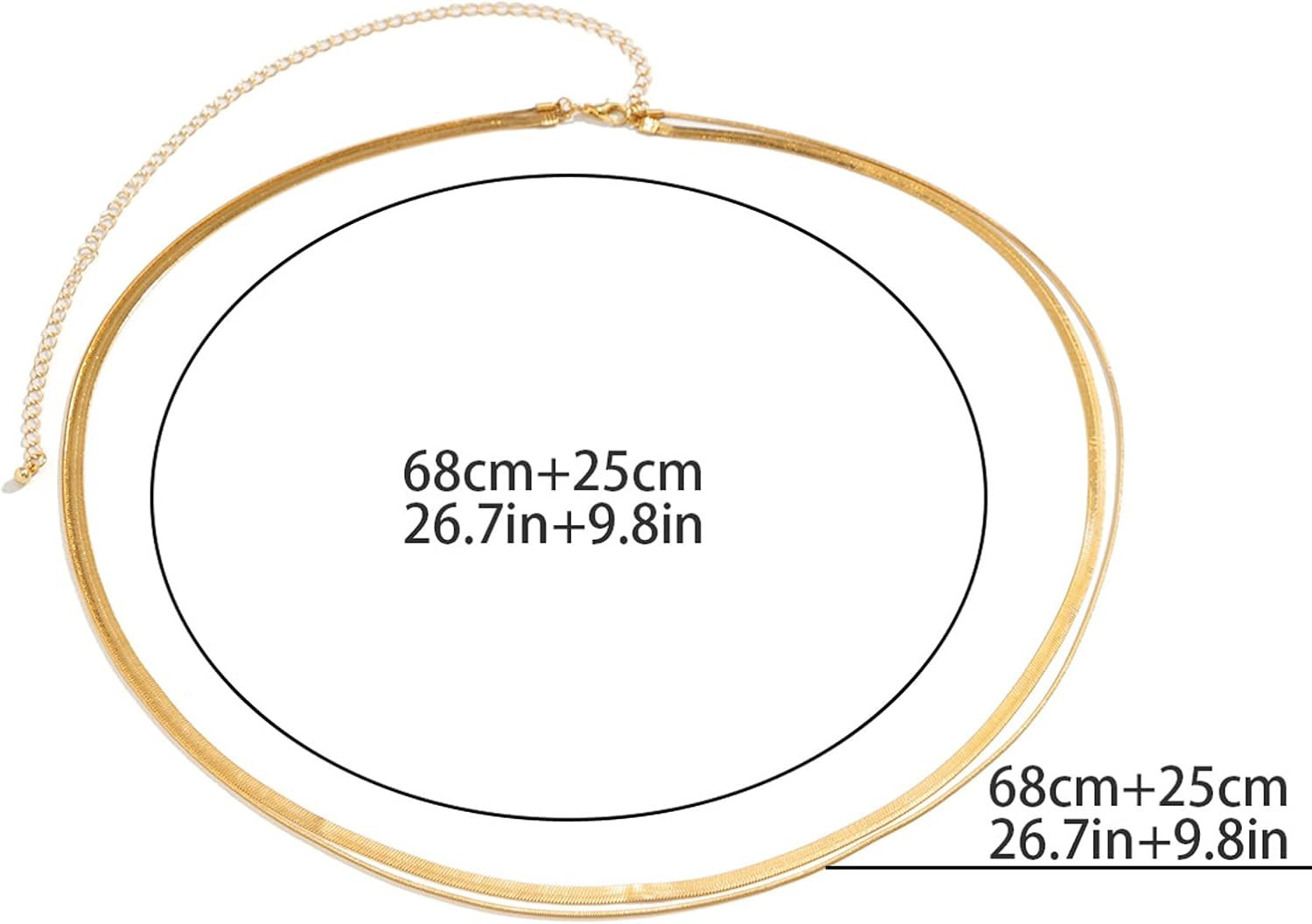 Women Bikini Double Thin Waist Chain Jewelry Summer Beach Multi-Layer Body Belly