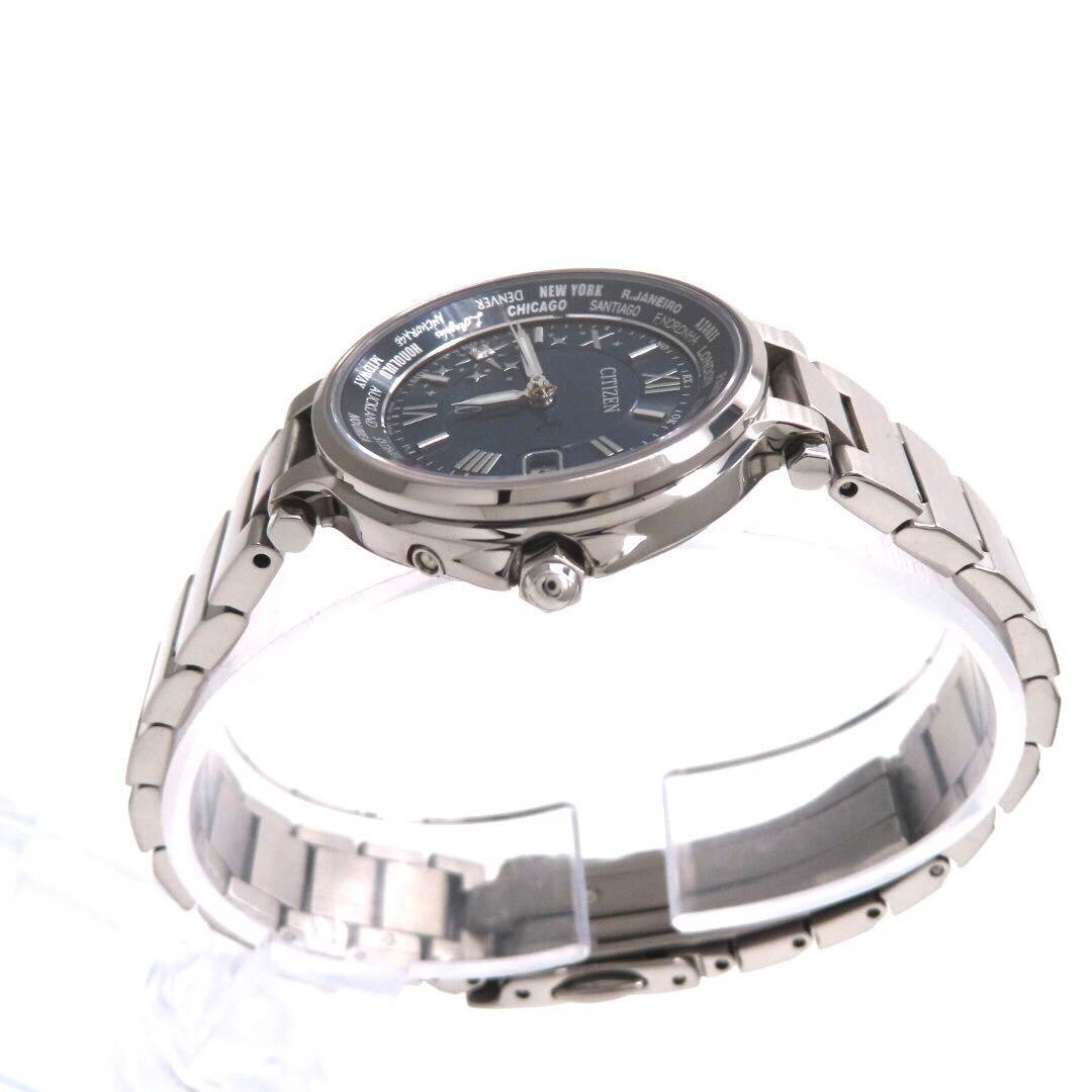 CITIZEN xC Happy Flight EC1010-81L Radio Solar Diamond Ladies Watch Navy Dial