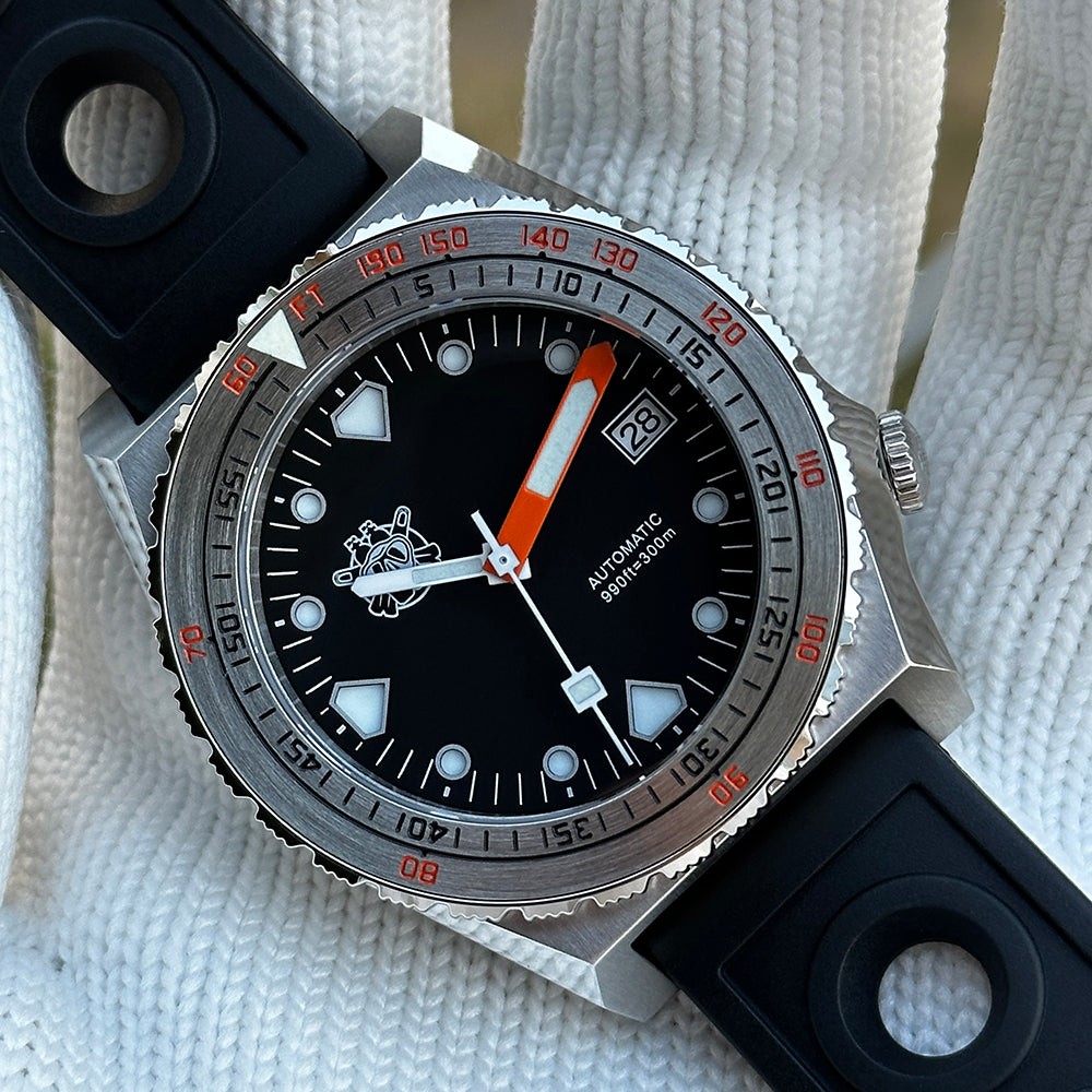 STEELDIVE SD1936 Mens 40mm 300M Automatic Dive Watch NH35 Sapphire Steel