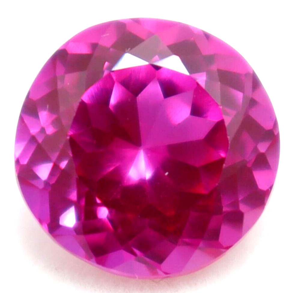 34 Ct Certified Natural Pink Sapphire Round Cut Loose Gemstone