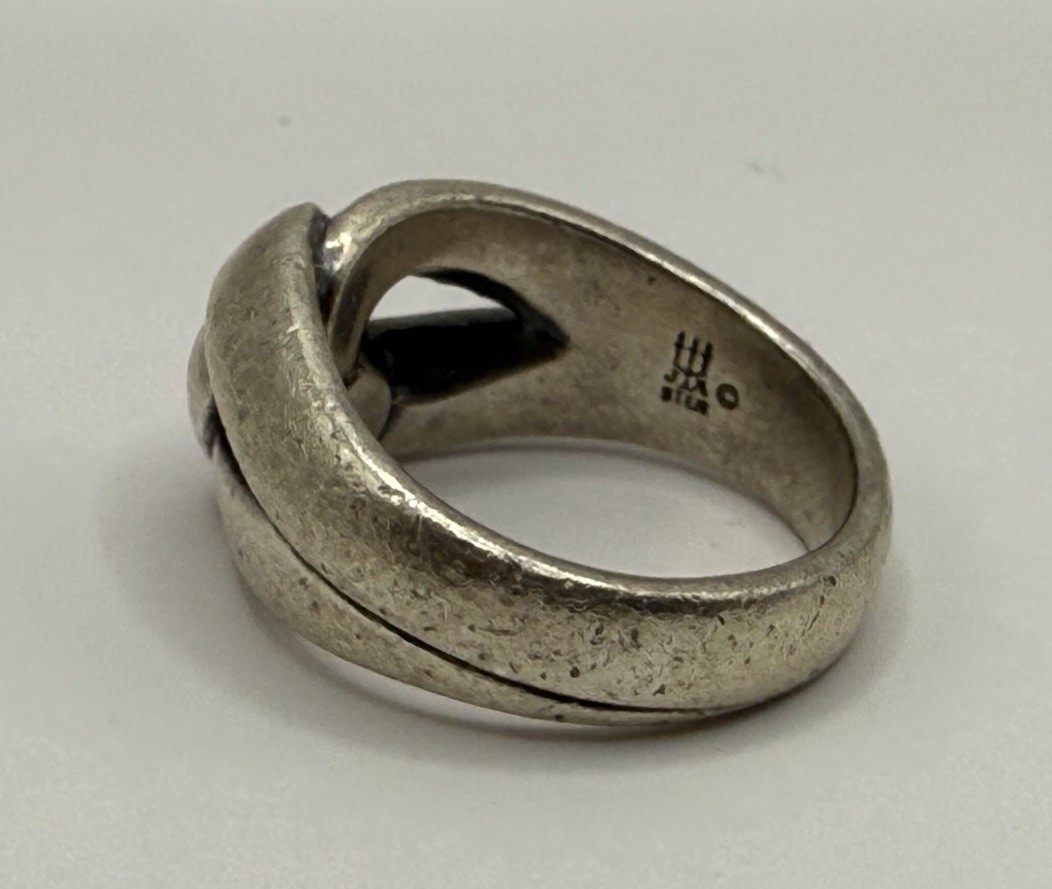 James Avery 925 Sterling Silver Knot Loop Band Ring Size 6.75 (9.54Gr)