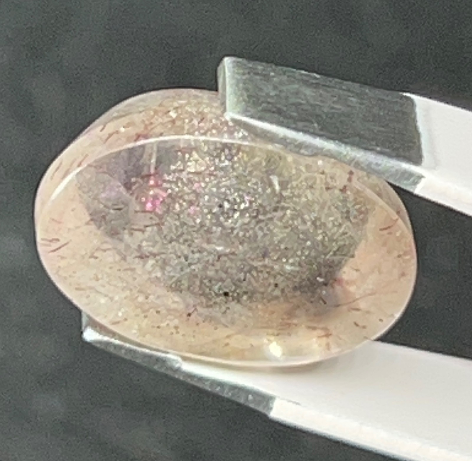 PFS-2 Pink Fire Quartz 9.25ct 15x12x7mm Brazil one mine worldwide