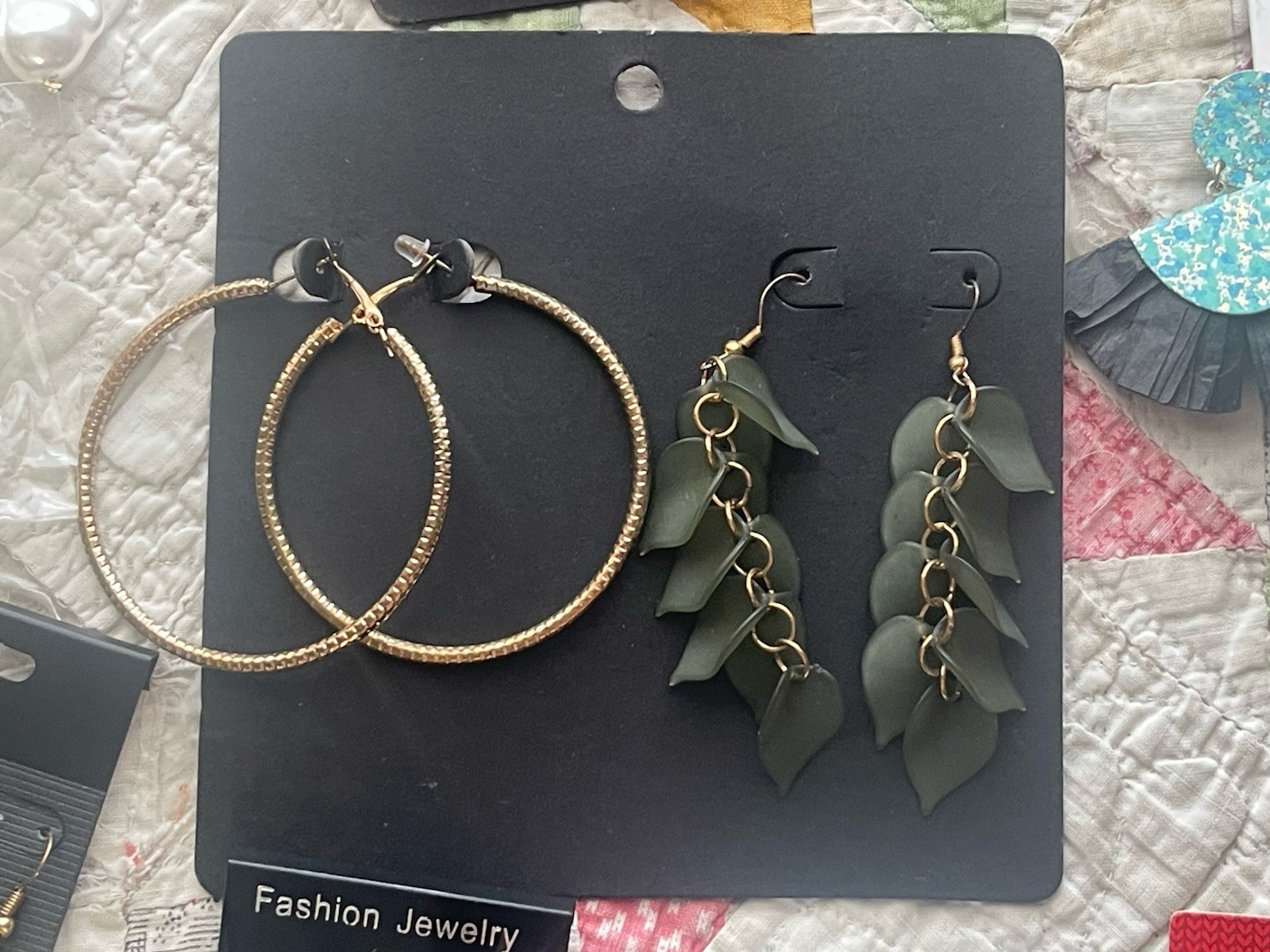 EARINGS LOT DANGLE DROP HOOP STUD TASSEL
