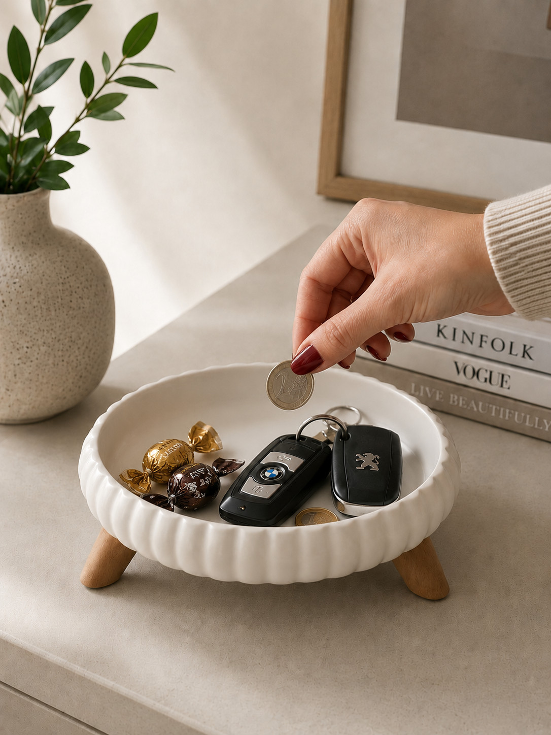 Modern Entryway Catchall Tray – Organizer for Keys, Coins & Everyday Essentials