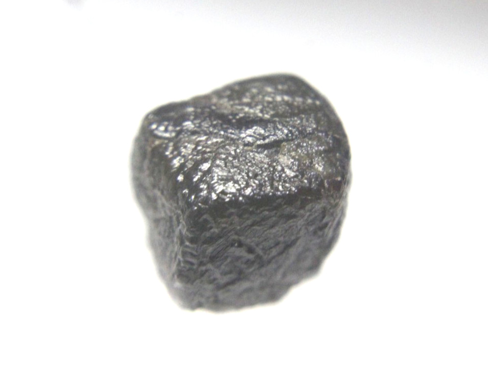 4.06CTS BIG RAW NATURAL GRAY COLOR CUBE ROUGH DIAMOND PIECE 7.16X6.71X6.77 MM
