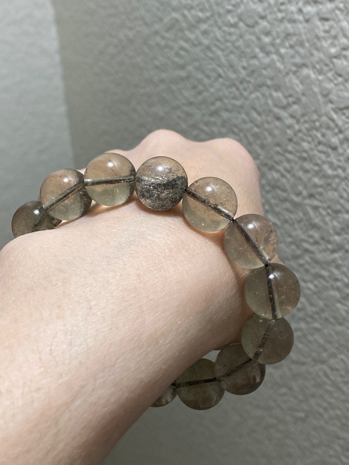 ☀️ Genuine Libyan Desert Glass Bracelet ☀️ 14.2mm Beads | 7 inch