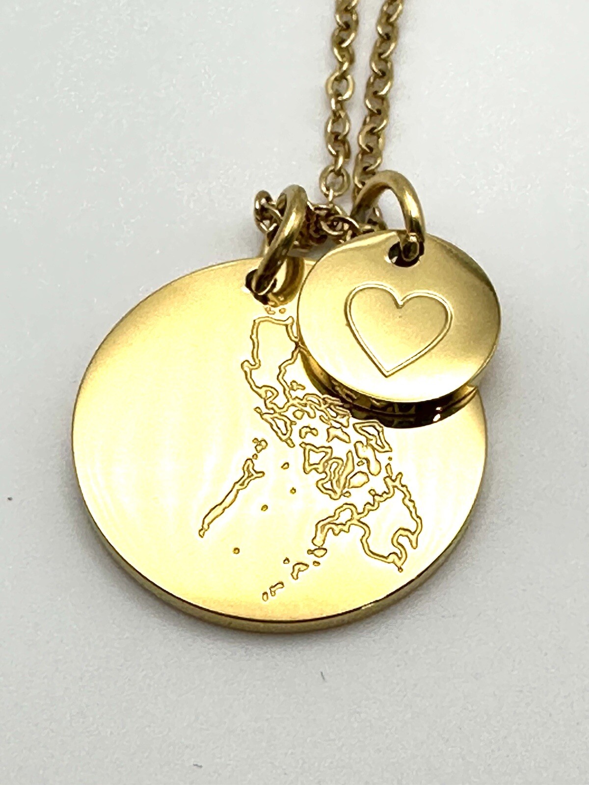 Philippines PHL Country Necklace Charm LDS Sister Missionary Mom Statesman Ties