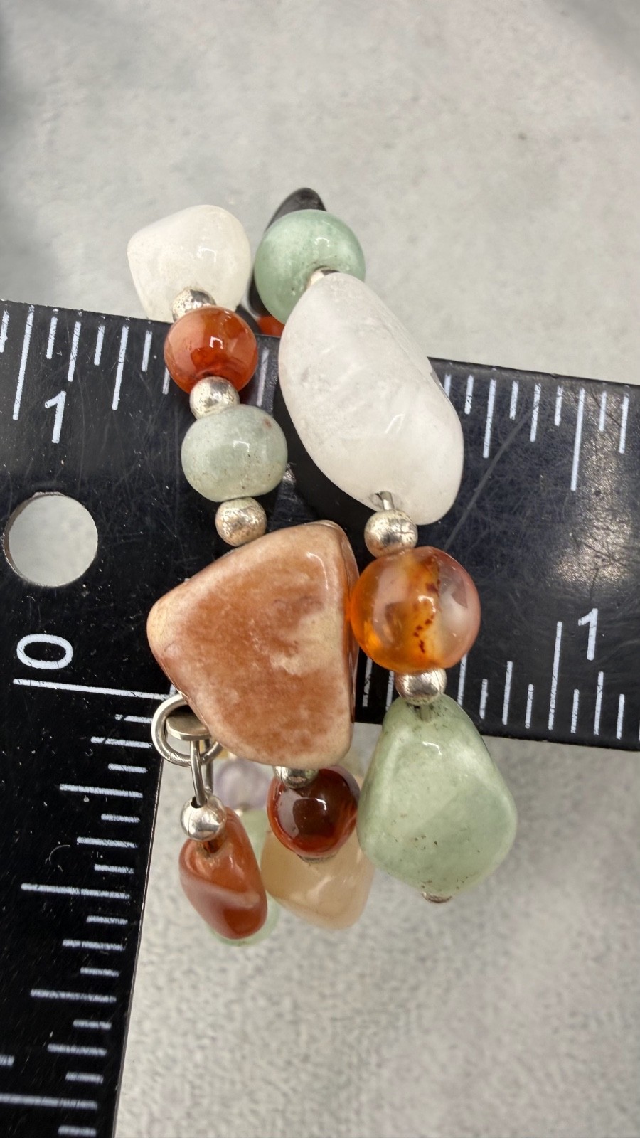 Mine Finds By Jay King Wrap Bracelet Polished Stone Signed 6”