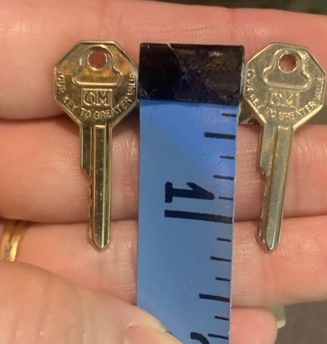 Vintage GM General Motors “Key to Greater Value” Gold Tone Cufflinks