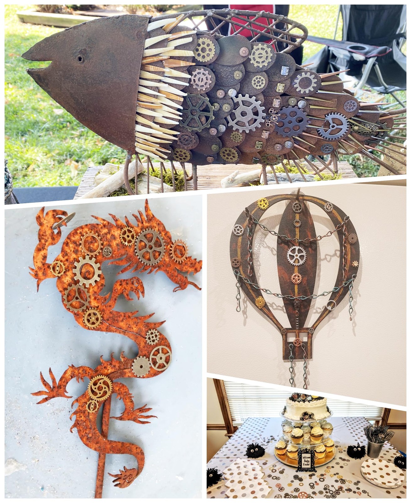 YYHDTYFY 50g Mixed Steampunk Gears Accessories Decor size, color