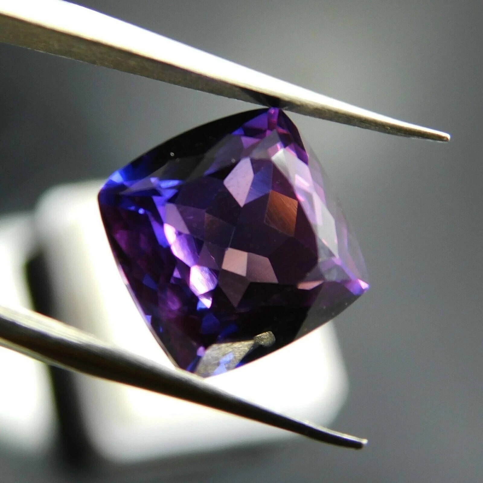 Color Change Alexandrite Cushion Cut 12-13 Ct Natural Loose Gemstone Certified