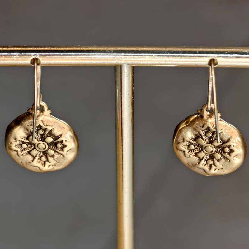 New Chicos Reversed Tag Drop Earrings Gift Retro Women Party Vacation Jewelry