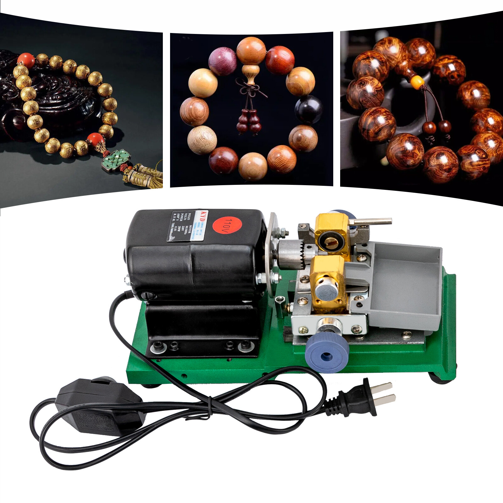 Jewelry Jade Pearl Stepless Drilling Holing Driller Tools Pearl Drilling Machine