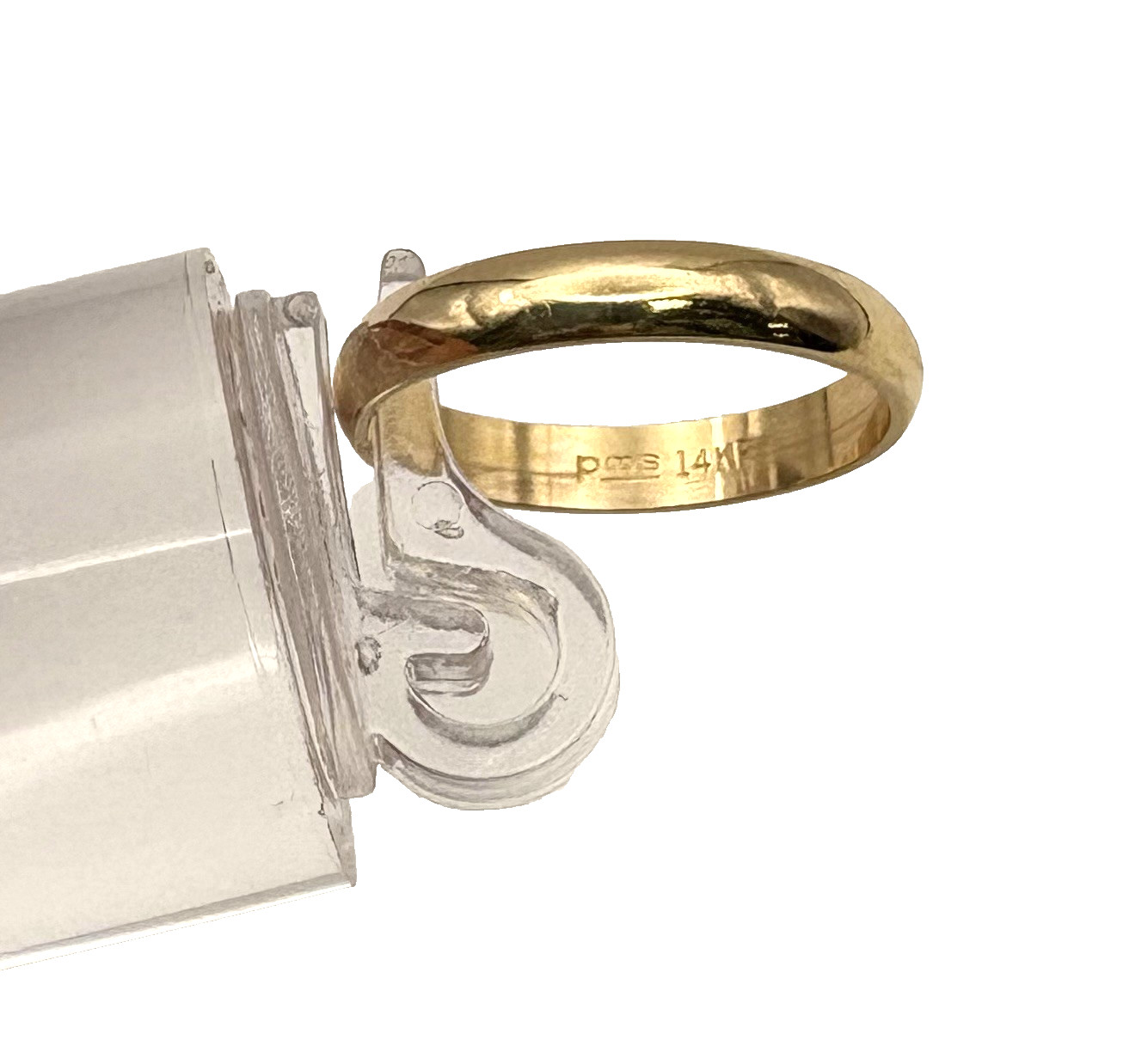 estate 14k yellow 3mm gold band 1.95g sz5.5 $1000 #739