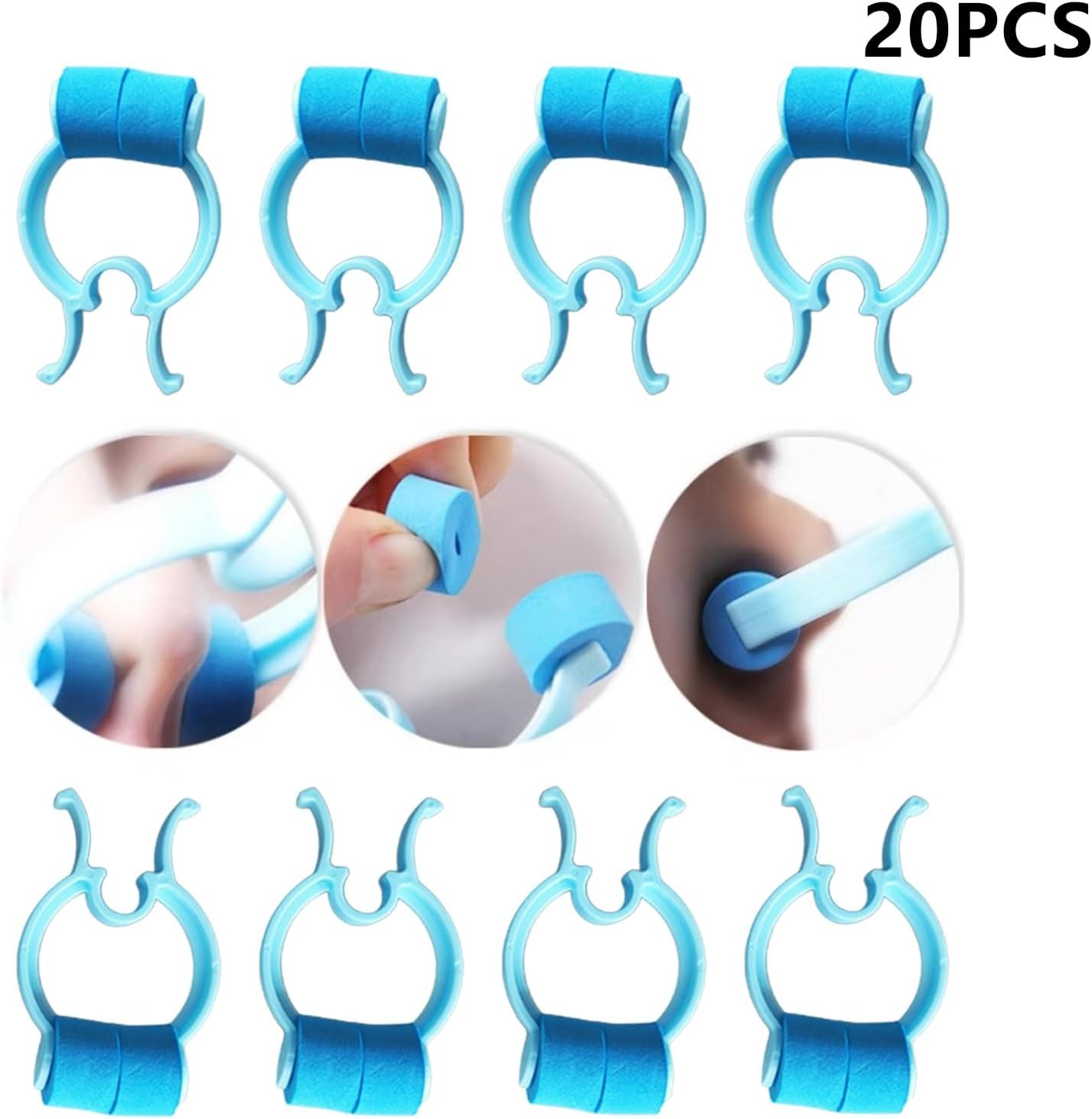 20 PCS Nose Stop Clips Professional Nose Clips Nose Bleed Stopper Clips Swimming