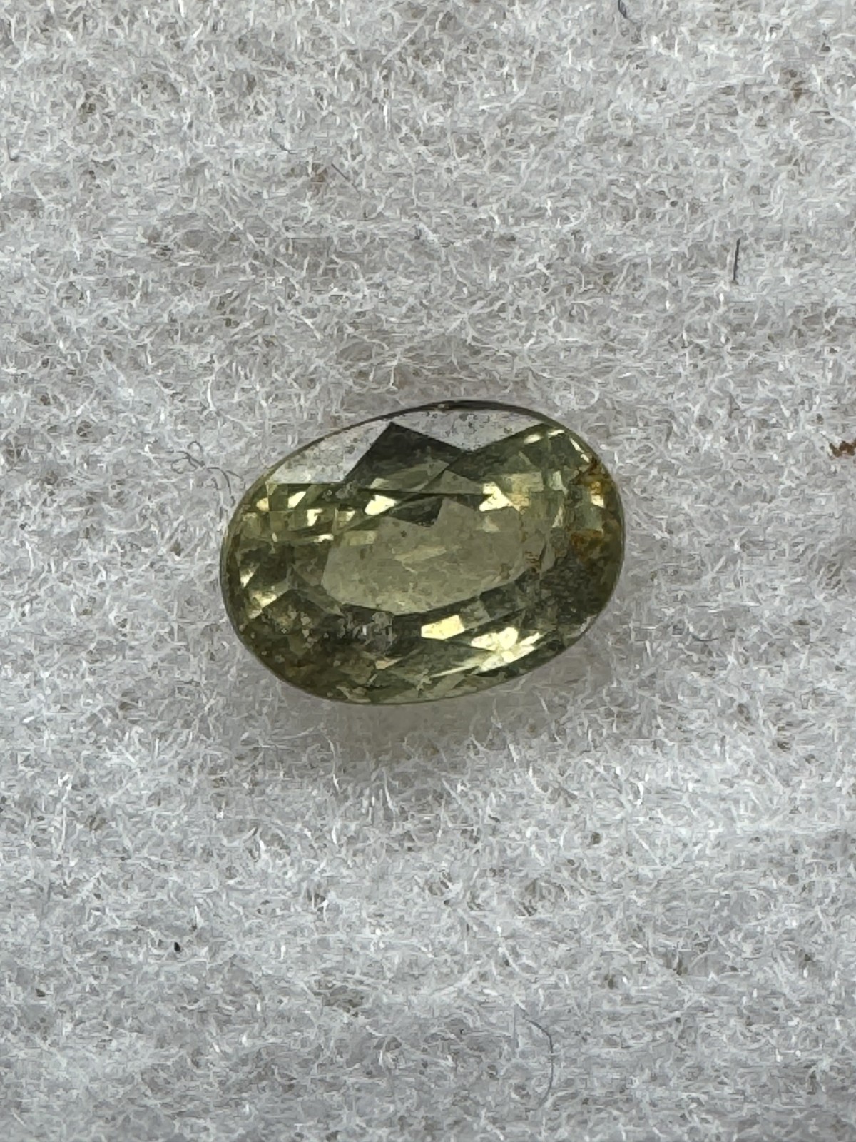 Lemon Green CHRYSOBERYL, 0.62 Carat, 5.5 x 4 mm Oval, Clean. #236