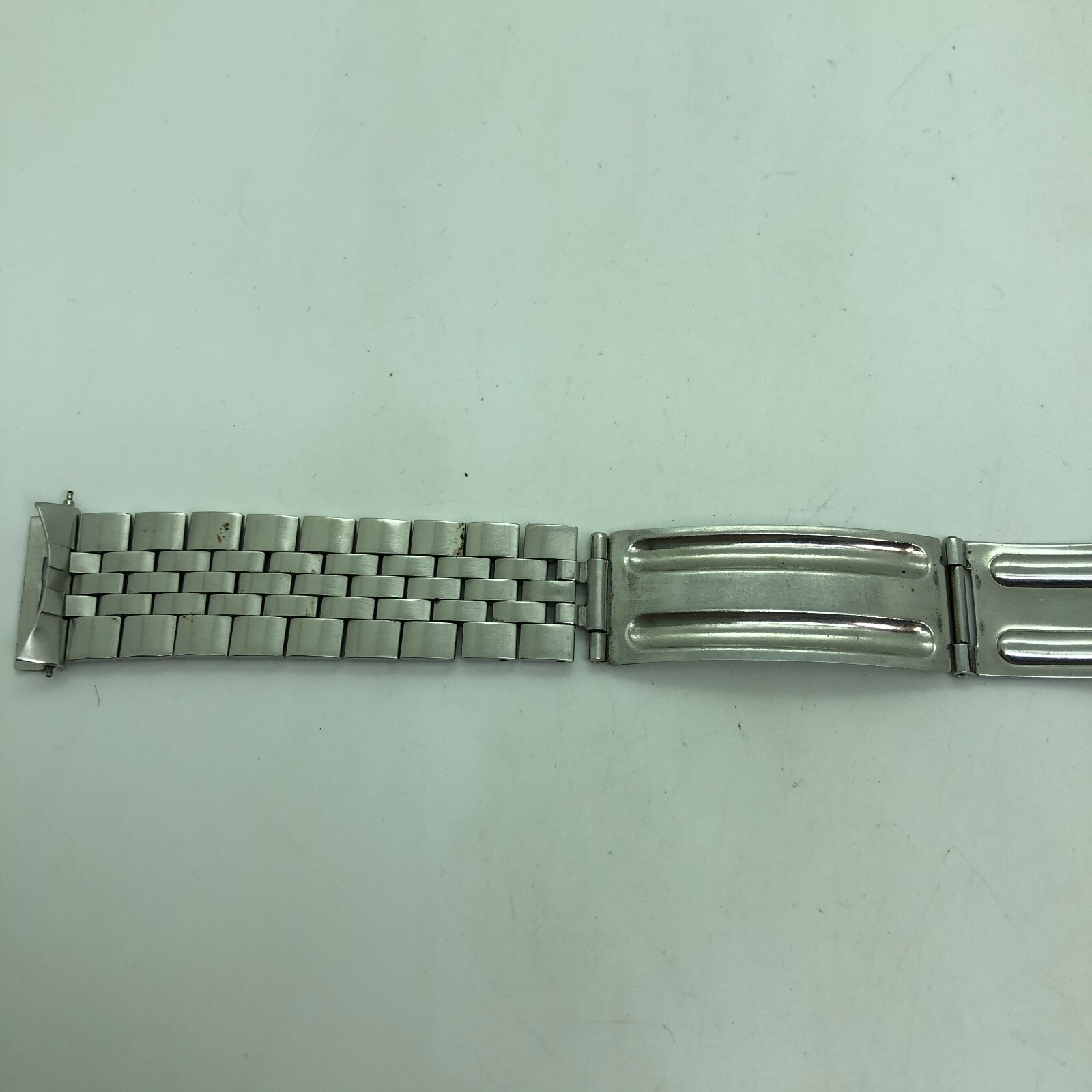 [w2095] OMEGA Vintage Bracelet 017 16cm 6.3″ 19mm Stainless steel EX/VG