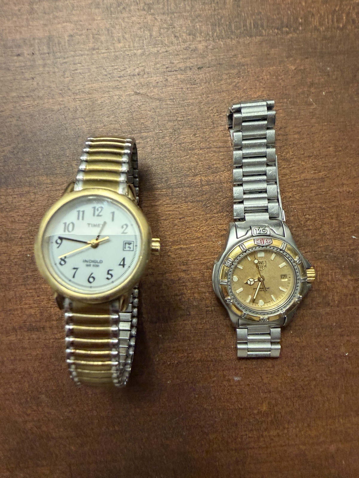 Watch Lot – Tag Heuer 4000 995.408A Quartz and Time X Indiglo Quartz