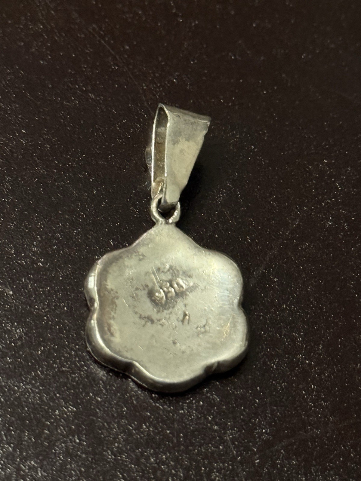 Peru Pendant Sterling Silver 950 with Natural Stone Inlays (Similar To Navajo)