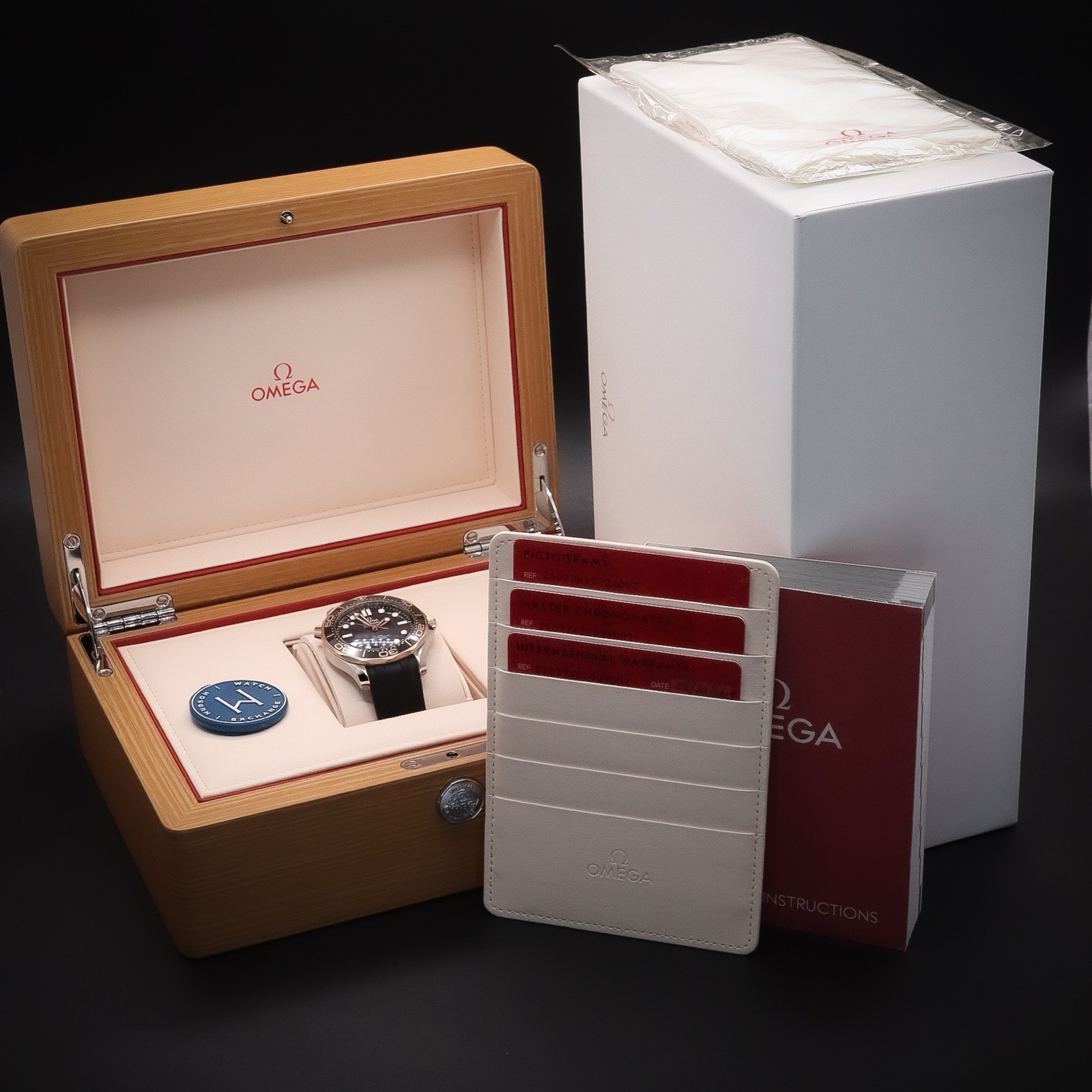 OMEGA Seamaster Diver 300 Co-Axial Master Chrono 210.22.42.20.01.002 Full Set
