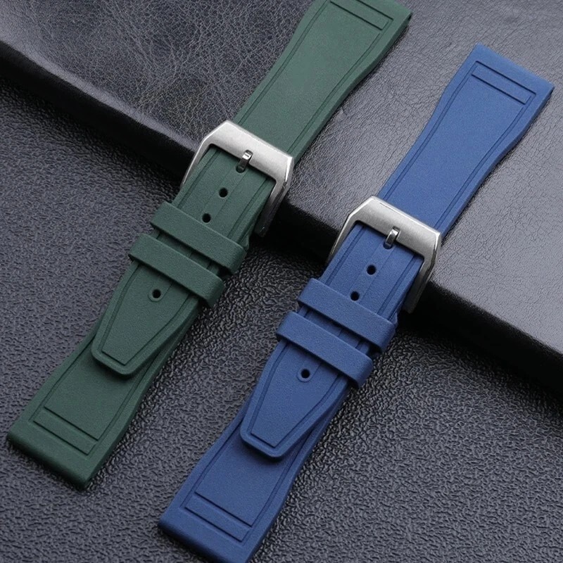 20 21 22 Waterproof FKM Rubber Strap Band Fits IWC Big Pilot Portofino TOP GUN