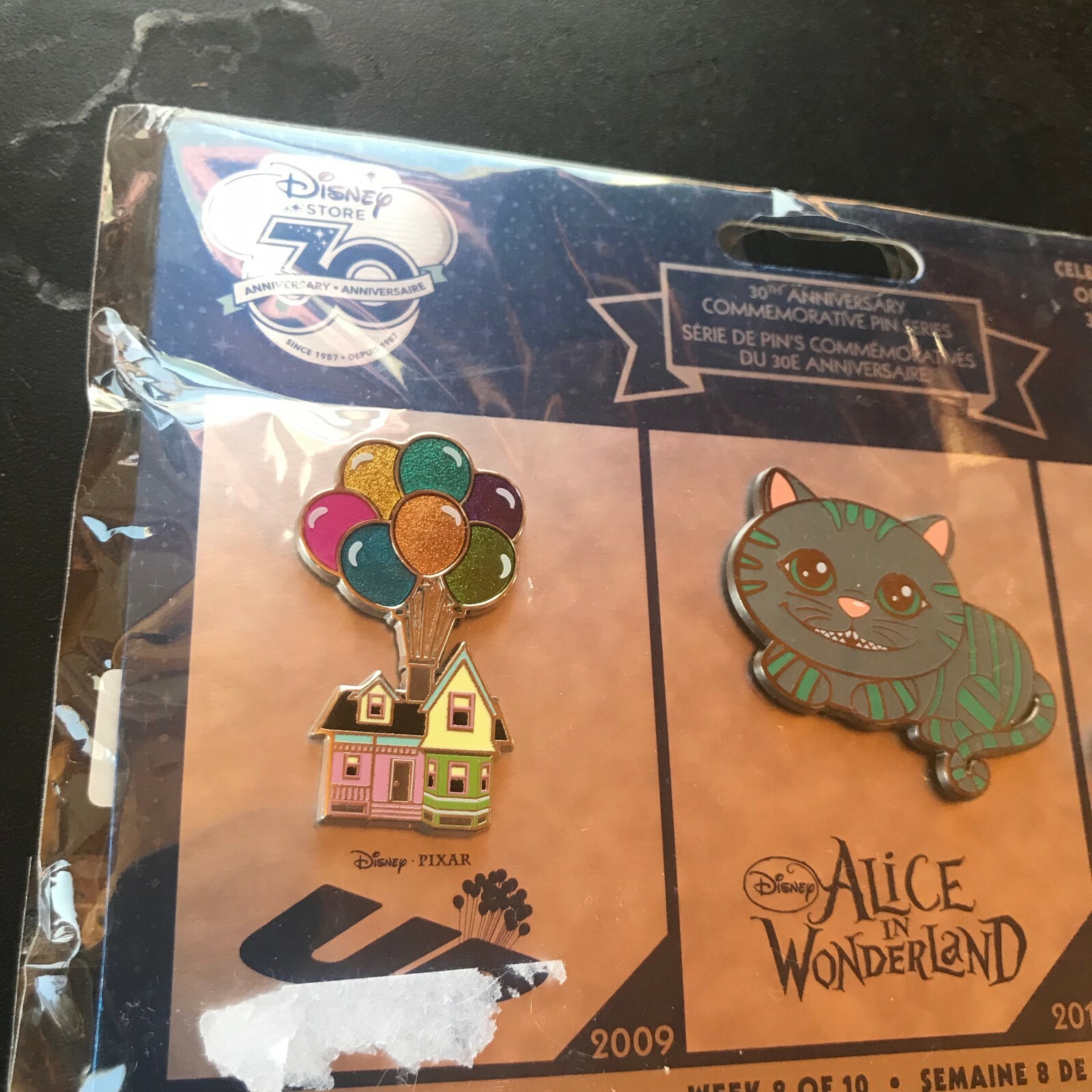 Disney Store 30th Anniversary Week 8 Up ALICE IN WONDERLAND Marvel Lapel or Hat