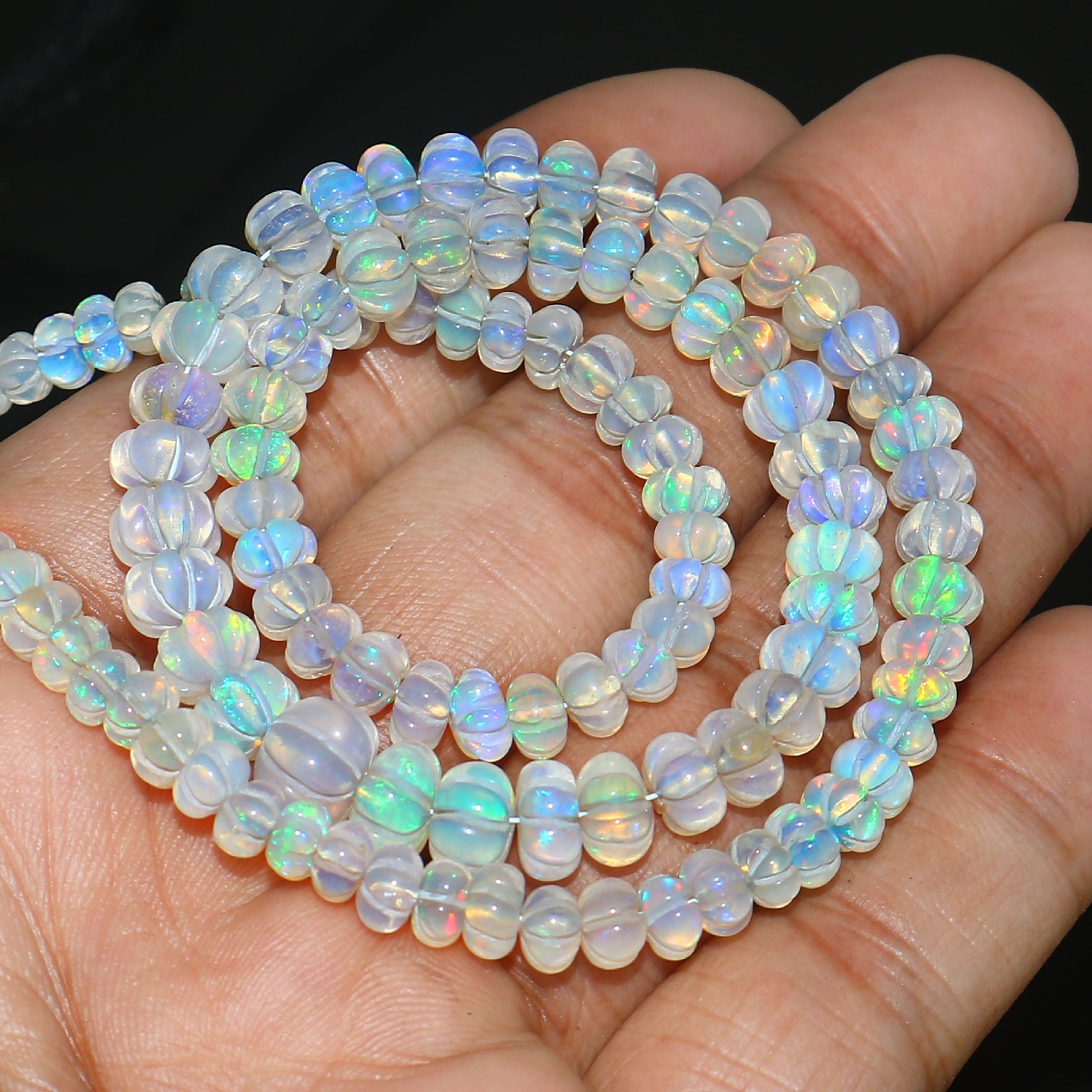 Gemstone Opal Beads Pumpkin Opal Beads Multi-Color Opal Necklace Gift For Friend