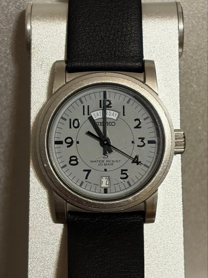SEIKO SUS Quartz Watch 7N33-0050 Auth Japan