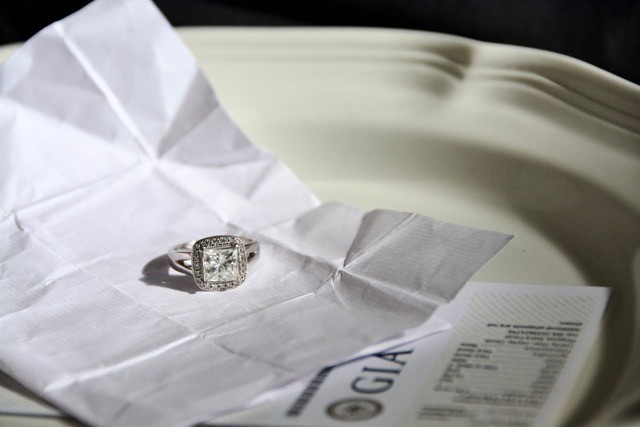Very rare 2.56 carat natural diamond engagement ring