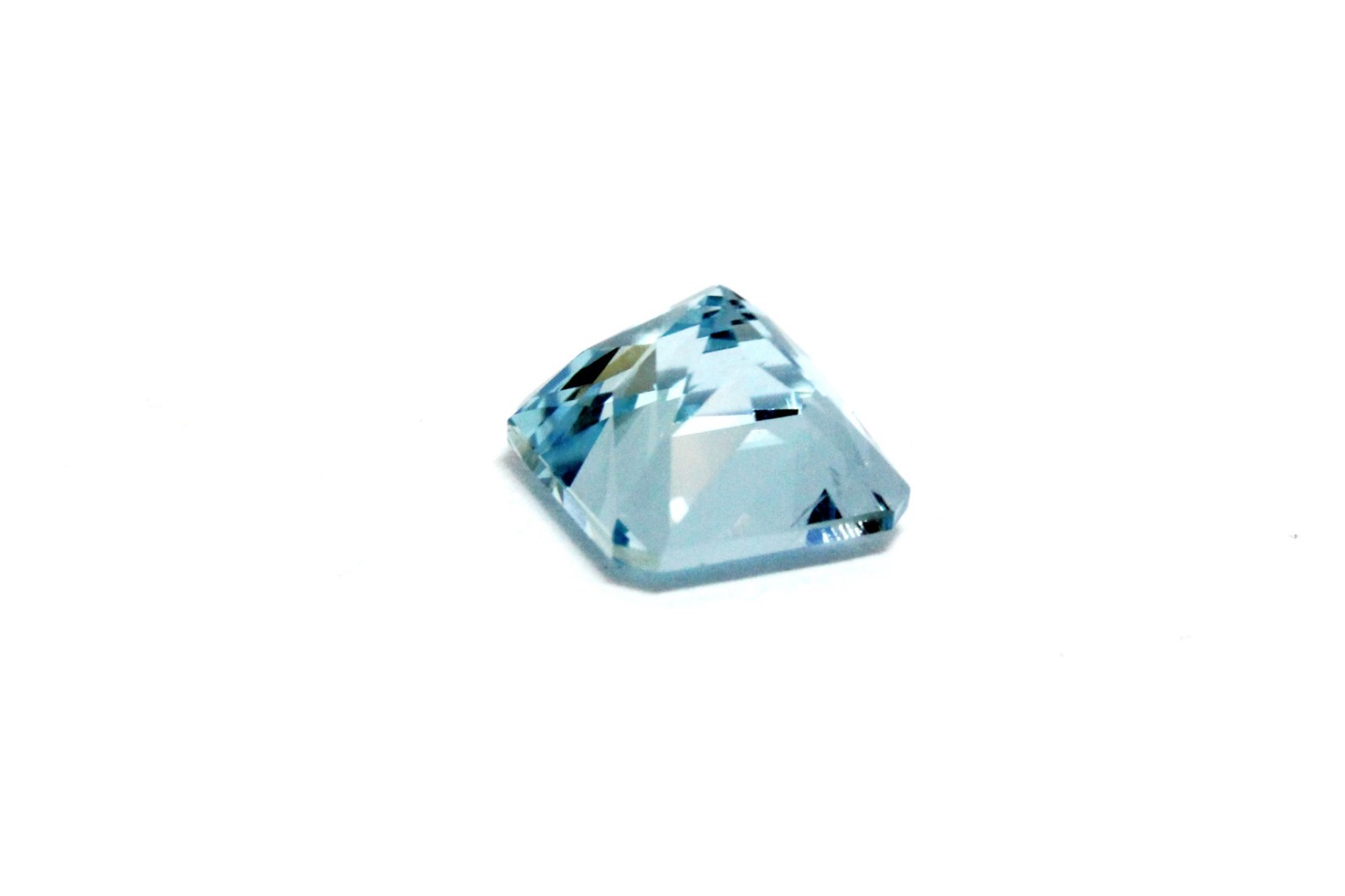 natural aquamarine 1.85ct 7×7 square radiant 7.24×7.21×5.40mm transparent blue
