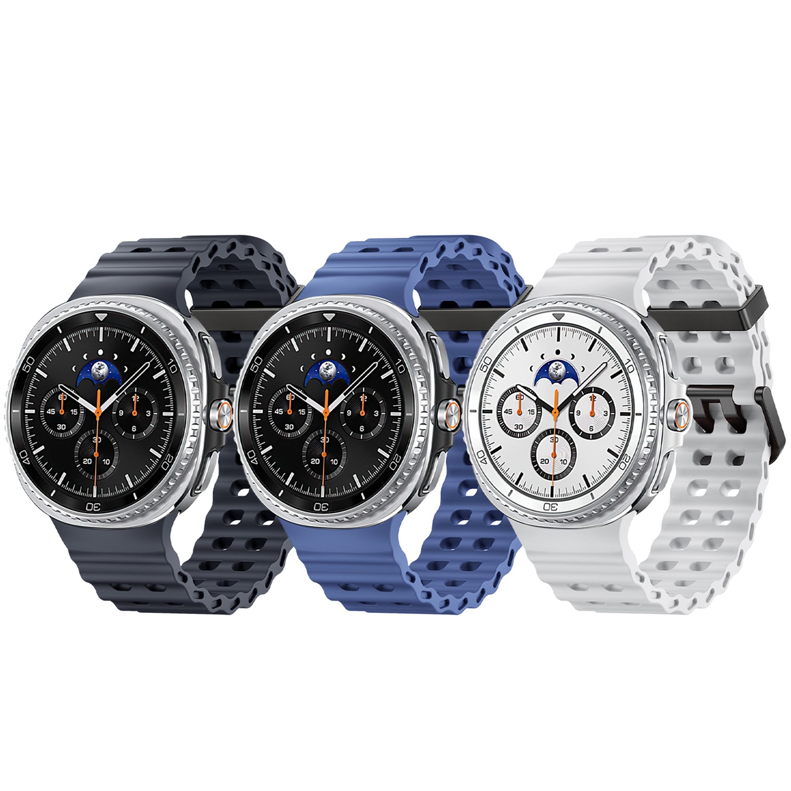 For Samsung Galaxy Watch 8 Classic 46mm/8 40/44mm Silicone Strap Breathable Band