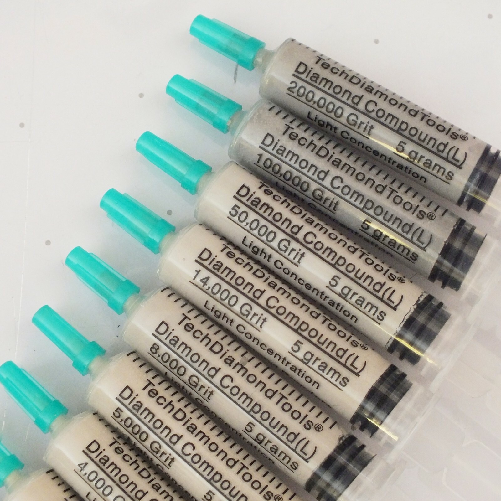 Polishing Lapidary Paste Diamond Compound: 200,000 Grit to 400 Grit (L), 5 Gram