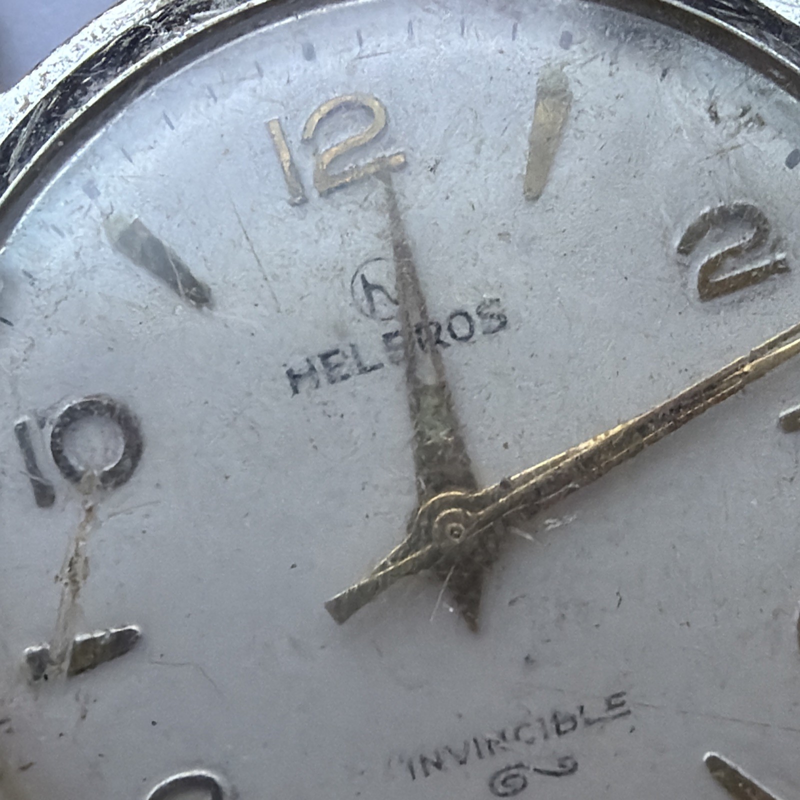AV24 VTG Mechanical Wind Helbros Automatic Rare 32mm Mens Watch Repairs As Is**
