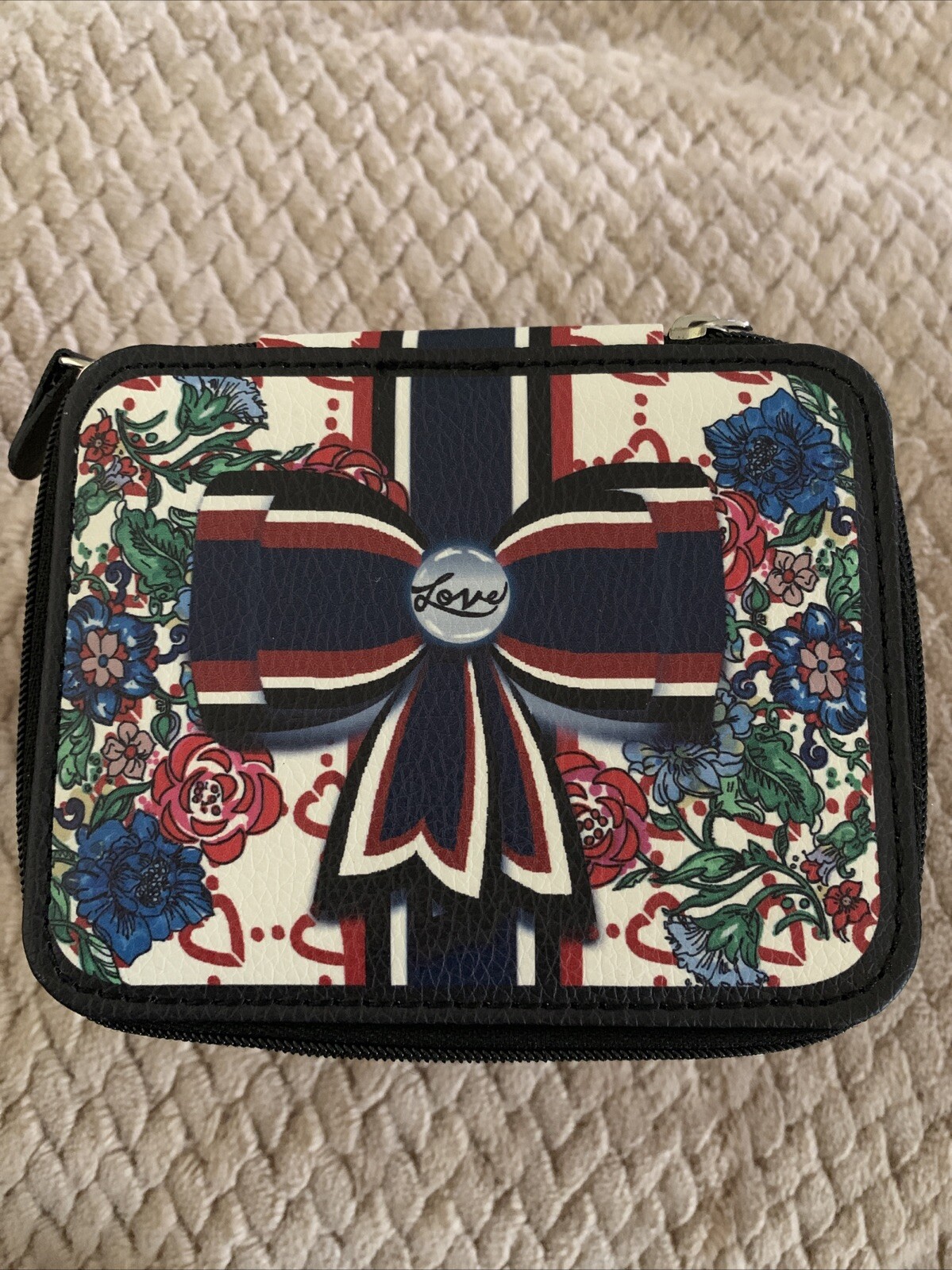 Brighton BE BEAUTIFUL Jewelry Case Leather NWT List $50 D30209