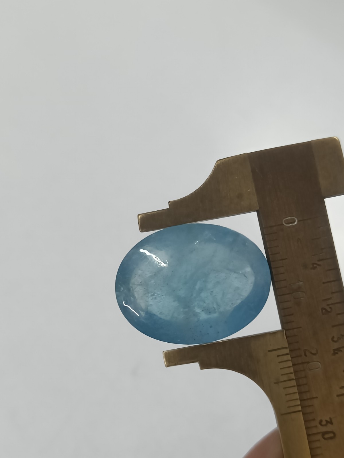 Aquamarine Dark Blue Color Oval Cab 17.5 x 22.5 x 9 MM 24 Ct Natural Gemstone
