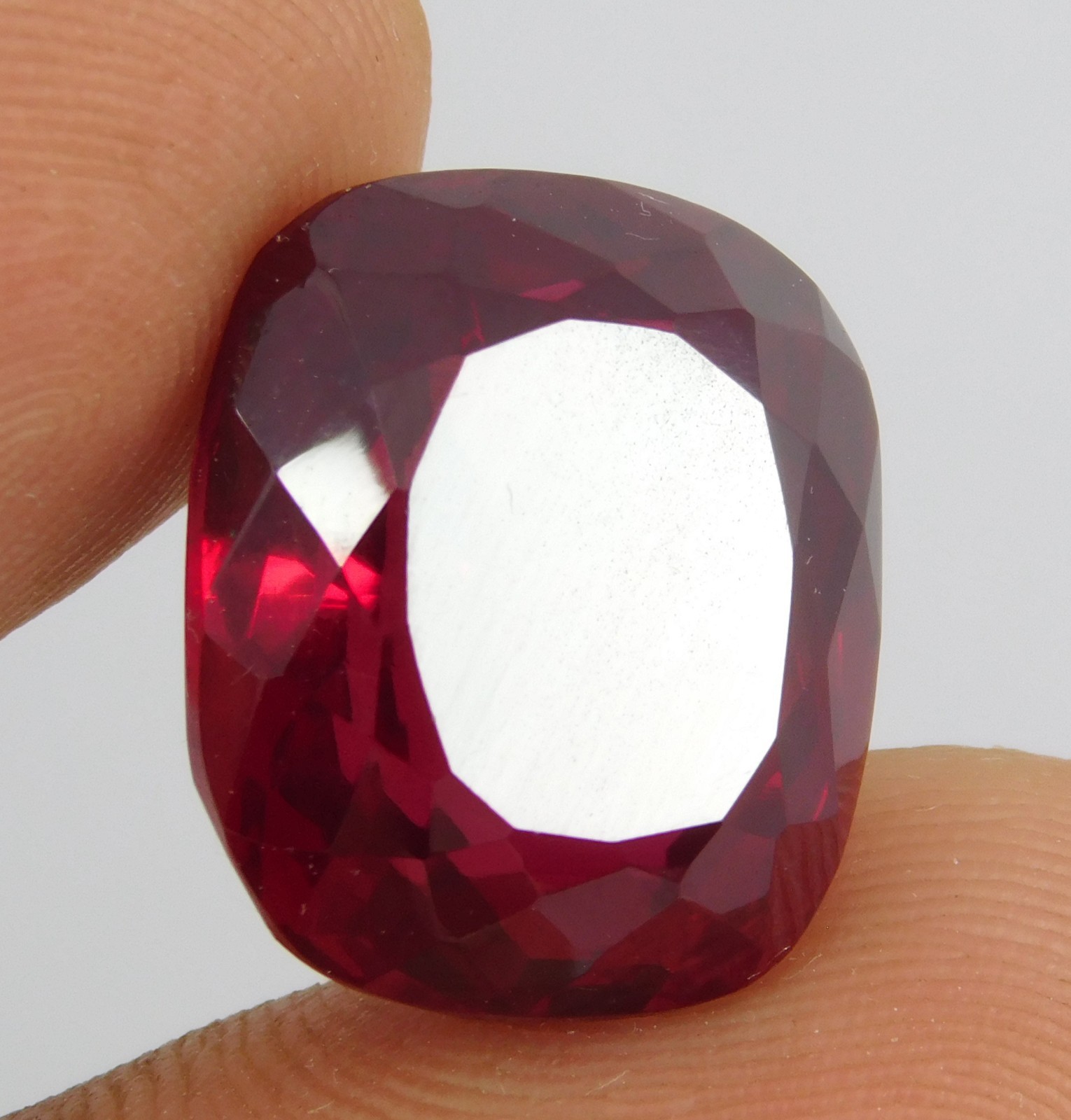 Certified 24.40 Ct Natural Burma Pigeon Blood Red Ruby Loose Gemstone Unheated