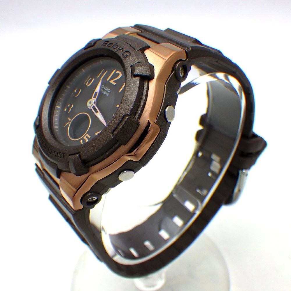 CASIO BABY G BGA 1100DC 5AJF Baby G Solar Radio Analog Digital Ladies Watch Brow