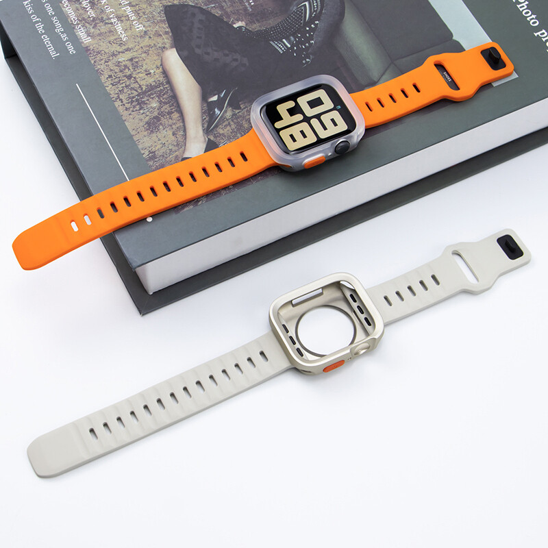 IWatch 49mm Silicone Sport Strap Band+TPU Case For Apple Watch Ultra 9 8 7 SE 6