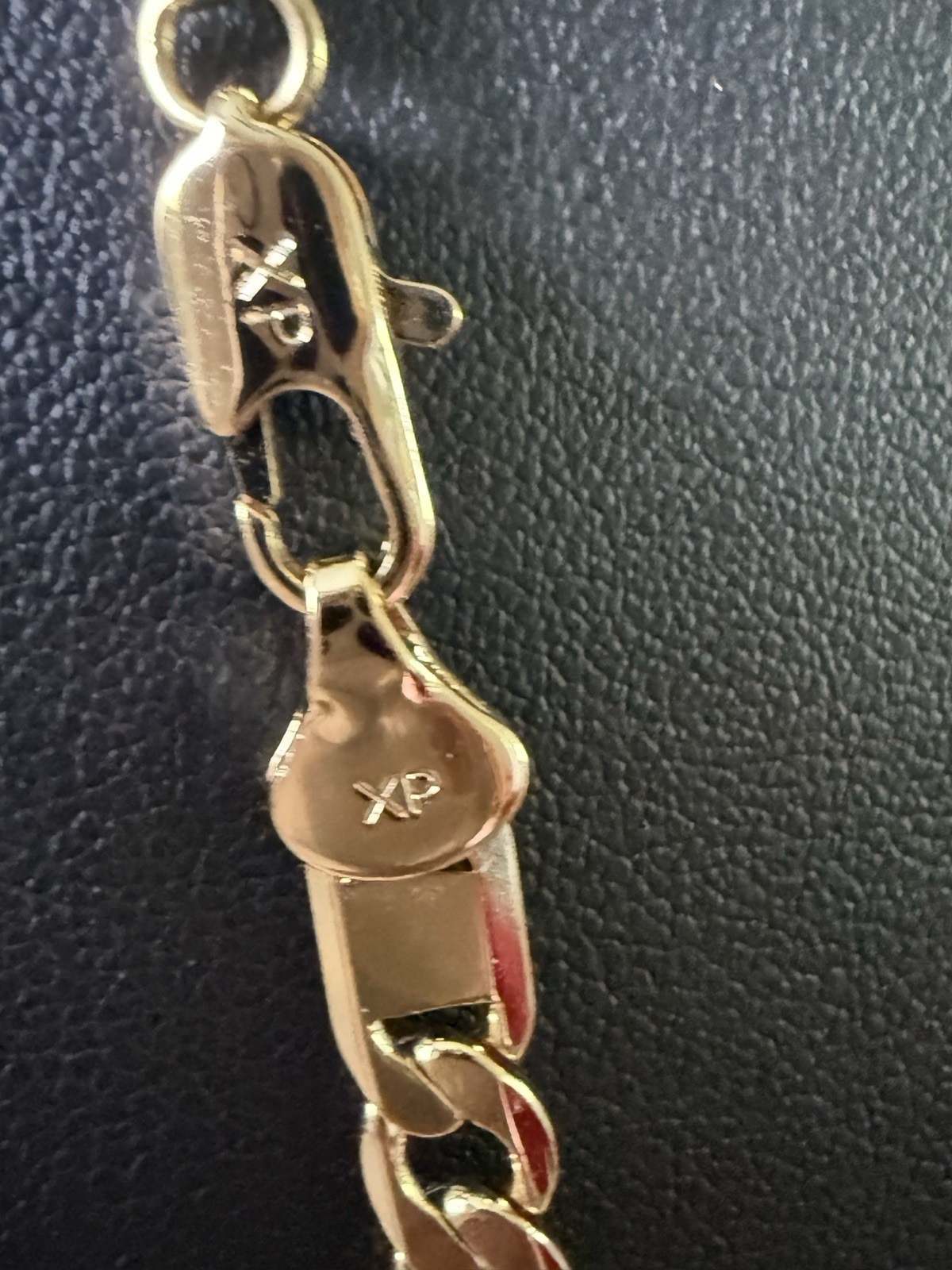 Gold Figaro Chain none tarnish Jesus Head Pendant White CZ Lobster